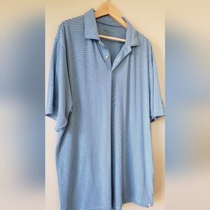 Peter Millar blue striped polo shirt - XL